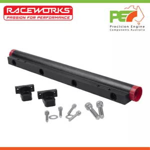 Totalmente Nuevo * RACEWORKS * CARRIL DE COMBUSTIBLE PARA ADAPTARSE A MITSUBISHI EVO X 4B11T - Imagen 1 de 4