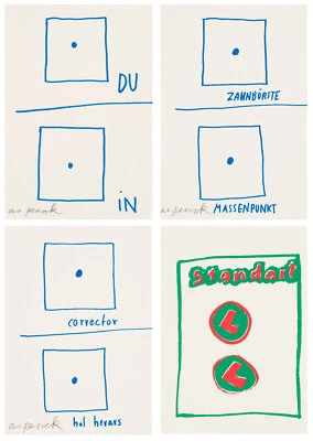 A. R. Penck, 4 Siebdrucke, 3 x signiert. "Prinzip" - Bild 1 von 4