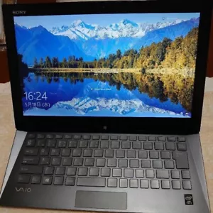 SONY Vaio Duo13 SVD13238EJB Laptop Black - Picture 1 of 9