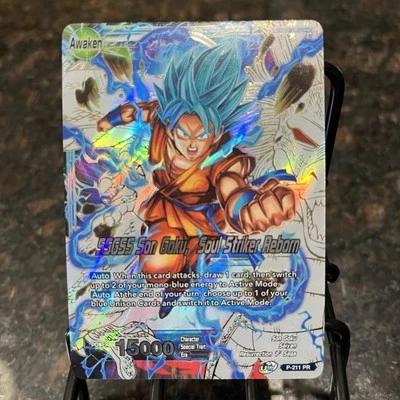 SSGSS Son Goku Soul Striker Reborn P-211 Foil Dragon Ball Super Card Game | NM - Image 1 of 4