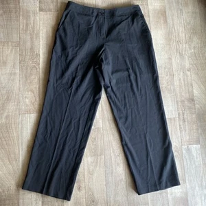 Dress Barn Womens Black Pants Size 14 P Stretch Petite Business Casual Slacks - Picture 1 of 6