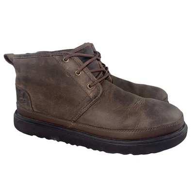 UGG Neumel Weather II Boots in Brown Leather Size 11. Woolblend lining. - Image 1 of 4