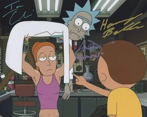 Rick and Morty autographed 8x10 Photo COA - Picture 1 of 1