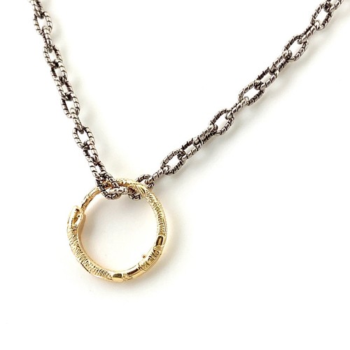 Collana Gucci Ouroboros YG oro giallo argento collana serpente 750 925 donna