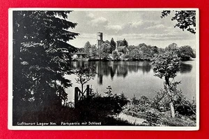 AK LAGOW Neumark 1932 Parkpartie mit Schloss   ( 161096 - Bild 1 von 2
