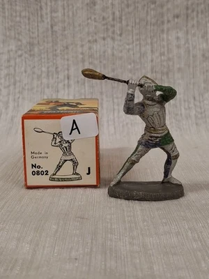 De colección Alemania Elastolin Nº802A Caballero Juguete Soldado con Caja Foto 1 de 4