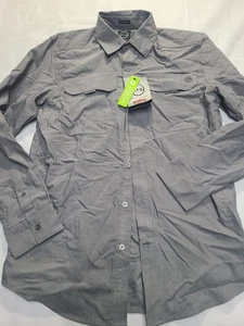 Wrangler Men's Regular Fit ATG Long Sleeve Button-Down Shirt Gray Size Small - Picture 1 of 7