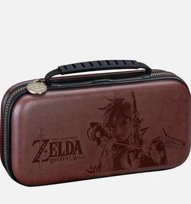 Legend of Zelda Breath of the Wild Nintendo Switch Brown "Leather" Carrying Case - Image 1 of 4