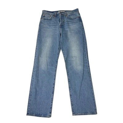 Levi's Premium Women's Wedgie Straight Leg Jeans Medium Wash Size 28x28 - Image 1 of 4