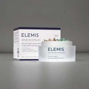 New! Elemis Skin Bliss Facial Day & Night Oil 60 Capsules Boxed RRP £78 - Picture 1 of 2