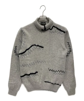 EMPORIO ARMANI Thick knit Size: S Gray Men 6L1MV8 - Image 1 of 4