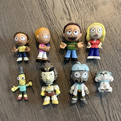 Rick and Morty Funko Mystery Mini figure LOT of 8 Figures - Image 1 of 4