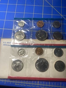 1978 P D Uncirculated US Mint Set 12 Coin Set United States Philadelphia Denver - Picture 1 of 1