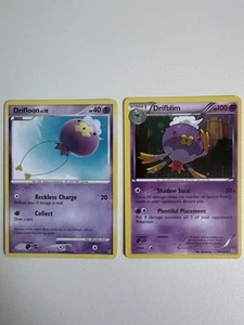 Pokémon Set Drifblim 51/124 Dragos Exalted & Drifloon 103/147 Supreme Victors - Picture 1 of 6
