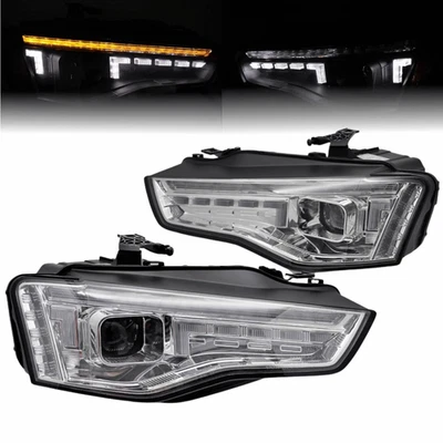 Xenon Scheinwerfer Set Chrom dynamische LED Blinker für Audi A5 8T 2011-2016 - Bild 1 von 4