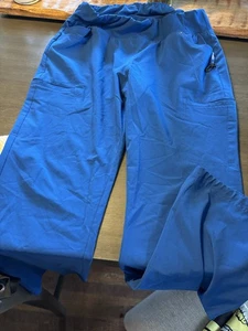 Cherokee Iflex Pants Royal Blue Large Tall EUC - Picture 1 of 5