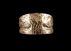 Sterling Silver Tree Ring - Grow Strong - Picture 1 of 6