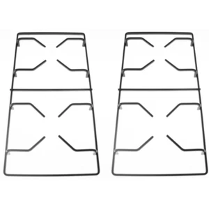 Smalvic coppia griglia in piattina nera lucida cucina gas 45,7 x 22,7 cm - Foto 1 di 3