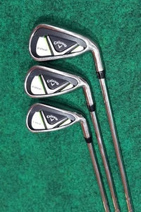Callaway Edge Irons Men's 3 club set: 9/8/6 irons Steel R Flex Green Right Hand - Picture 1 of 6