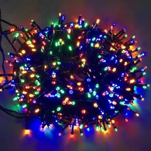 Luci Natale Con Batteria 300 Leds 40M Catena Luminosa 8 Modalità 4 Colori - Foto 1 di 15