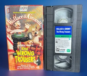 Wallace & Gromit VHS Video Tape The Wrong Trousers TESTED 1995 HTF Free Shipping - Picture 1 of 6