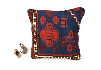 16x16 Oushak Rug Pillow Cover Decorative Handmade Vintage Cushion Cover A2559 - Image 1 of 4