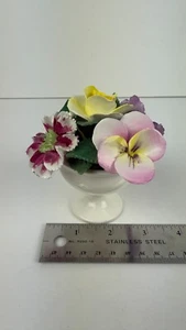 Vintage Crown Staffordshire Fine Bone China Blumen Blumenstrauß in Vase - Bild 1 von 6