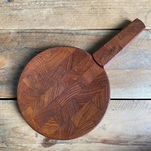 Vintage Dansk Designs Denmark Käsebrett mit integriertem Utensil - massives Teakholz - Bild 1 von 17