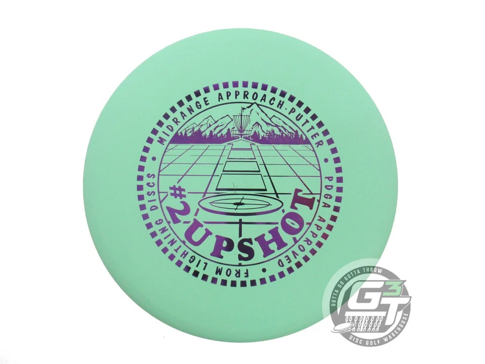 NEW Lightning Standard #2 Upshot 161g Green Purple Foil Putter Golf Disc - Image 1 of 1