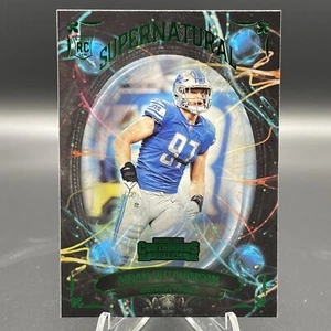 2022 Panini Contenders Aidan Hutchinson #SN-AHU Supernatural Emerald RC Lions - Picture 1 of 2