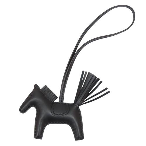 HERMÈS HERMES Rodeo PM Borsa Charm Pelle Veloce Nero Timbro Z