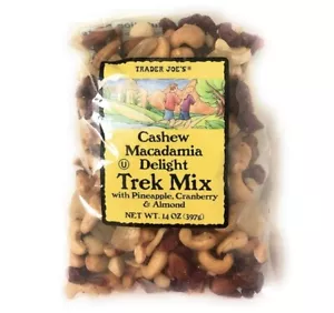 Trader Joes Cashew Macadamia Delight Trek Mix with Pineapple Cranberry & Almond - Picture 1 of 1