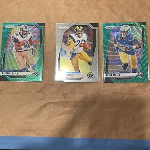 Panini Prizm NFL Card Lot Rams Aaron Donald Marshall Faulk Eric Dickerson - Picture 1 of 6
