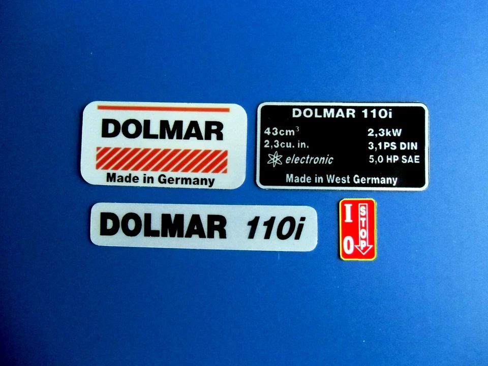 Aufklebersatz für Dolmar 110i Motorsäge - Bild 1 von 1
