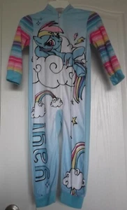 MY LITTLE PONY ONE PIECE ZIP UP PAJAMAS WITH HOOD - HALLOWEEN - SIZE 4 - NWT - Picture 1 of 6