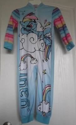 MY LITTLE PONY ONE PIECE ZIP UP PAJAMAS WITH HOOD - HALLOWEEN - SIZE 4 - NWT - Image 1 of 4