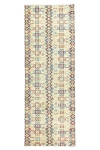 Vintage Turkish Oushak Runner – 2'7" x 7'3" – Handmade Wool Geometric Tribal Rug - Picture 1 of 13