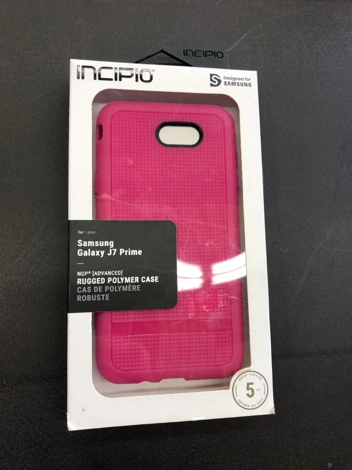 Funda de polímero resistente Incipio Samsung Galaxy J7 Prime NGP, rosa Foto 1 de 1