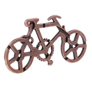 Classic Metal Puzzle Teaser Bike Shaped Lock Toys - Picture 1 of 3