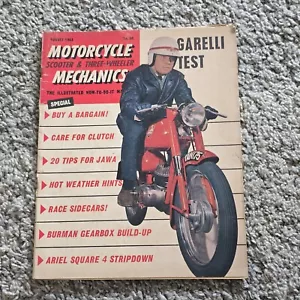 Motorcycle Mechanics Magazine August 1963 Garelli Jawa tips Capri Collectables - Picture 1 of 4
