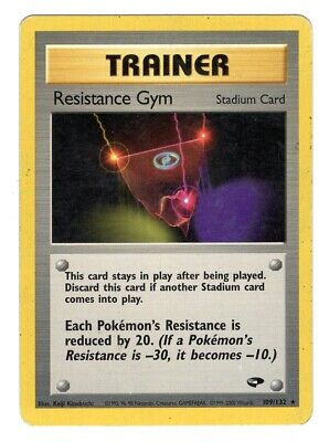 Pokemon TCG Resistance Gym Gym Challenge 109/132 Unlimited Regular Rare WOTC LP