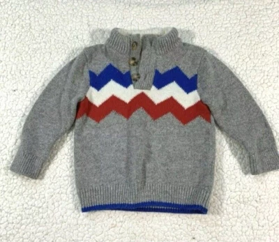 Baby Gap Boys Knit Sweater Size 12-18 Months Wool Cotton Cozy Preppy - Image 1 of 4