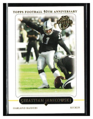 2005 Topps 50th Anniversary #304 Sebastian Janikowski - Image 1 of 2