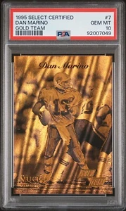 Tarjeta Dan Marino 1995 Select Certified Gold Team #7 PSA 10 Gem Mint Dolphins - Imagen 1 de 2