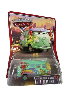 Disney Pixar Cars Pit Crew Member Fillmore Die-Cast #37 – 1:55 Scale VW Bus! - Picture 1 of 3