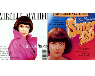Mireille Mathieu CDs ~ Son Grand Numero (Double Album) & Die Goldenen Super 20 - Imagem 1 de 4