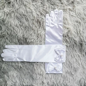 Opera Gloves Satin Banquets Bridal Dance Gloves For Evening Party Opera Costumes - Picture 1 of 26