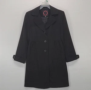 Vintage Giacca Jacket Women Small Black Blazer Lightweight Coat Back Belt Pocket - Picture 1 of 16