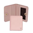 VINTAGE Small Compact Leather Wallet for Women RFID Blocking, Zipper Wallet