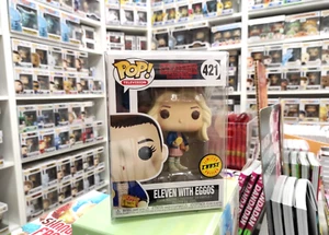 FUNKO POP ELEVEN WITH EGGOS 421 CHASE - STRANGER THINGS ORIGINAL VINYL+PROTECTOR - Imagen 1 de 6